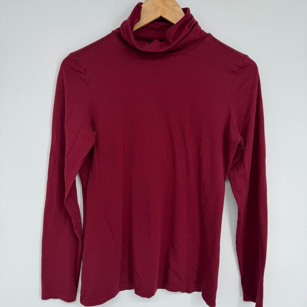 Pendleton Turtleneck Women’s Medium‎ Red Heritage Preppy Layering Pima Cotton